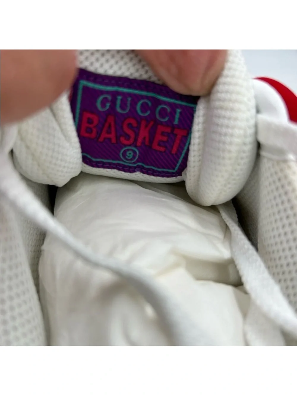Men’s Gucci basket trainer, sneakers size 9, made in Italy